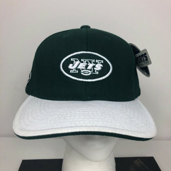 Vintage Nike NY Jets Adjustable Hat Green White NFL Sports Specialties Football